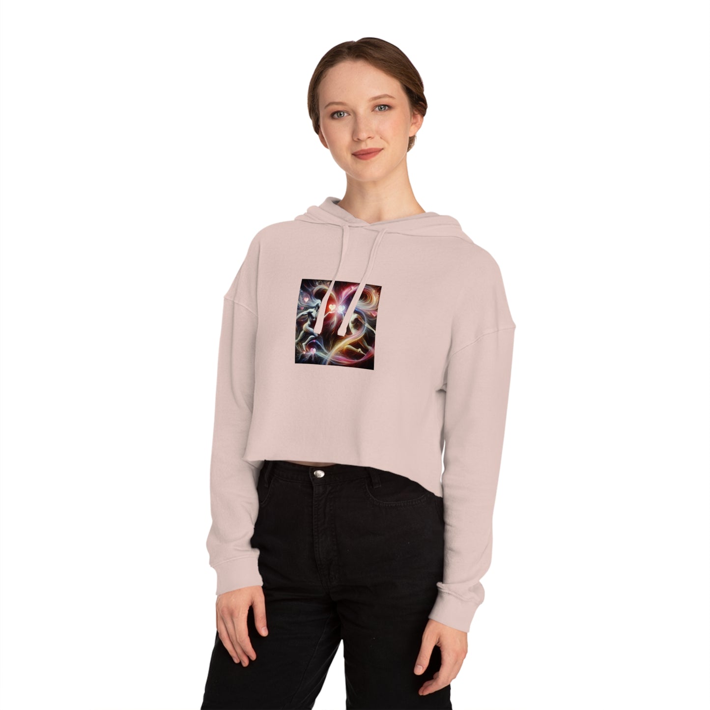 Women’s Cropped Hooded Sweatshirt love