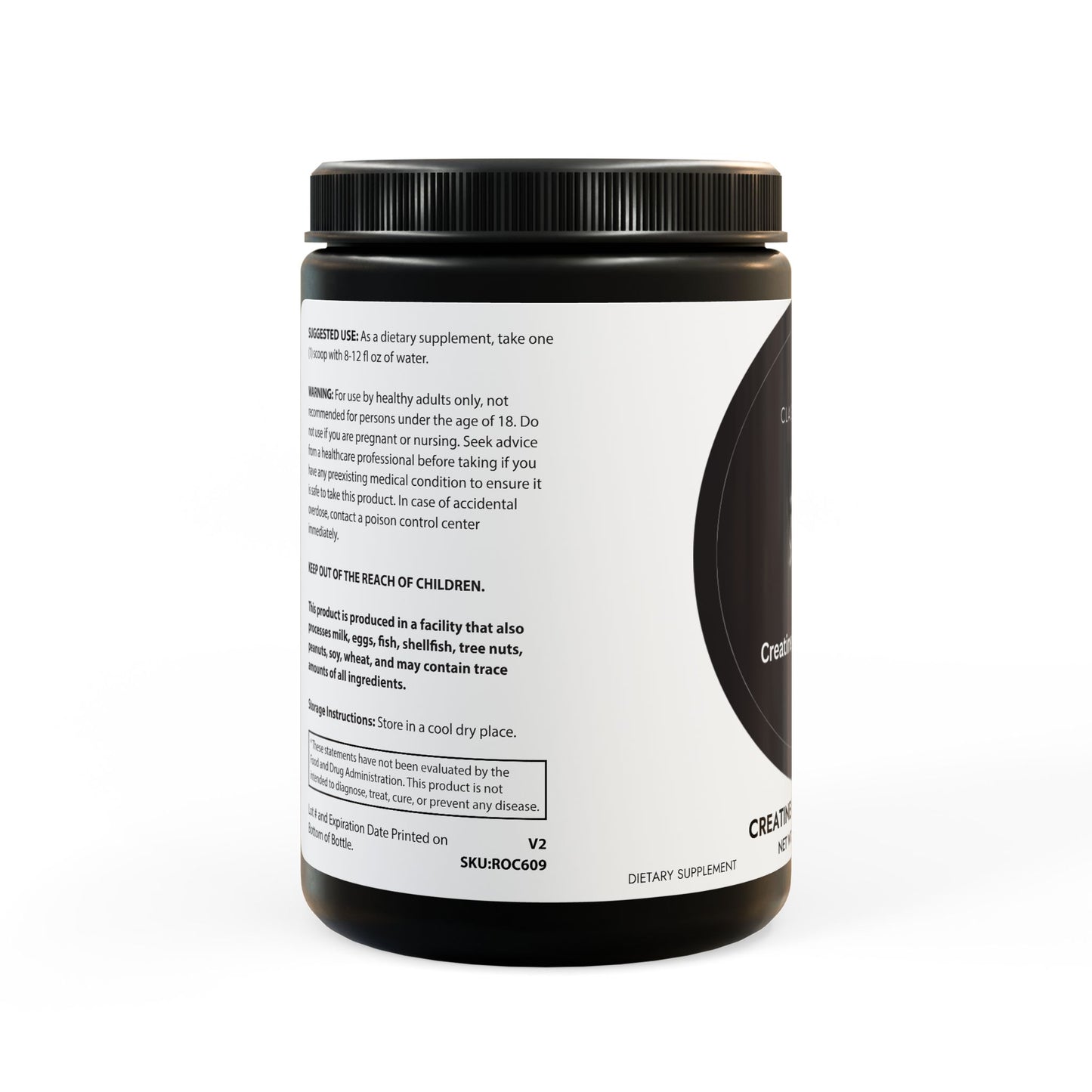 Creatine Monohydrate Supplement (300g, 10.58oz)