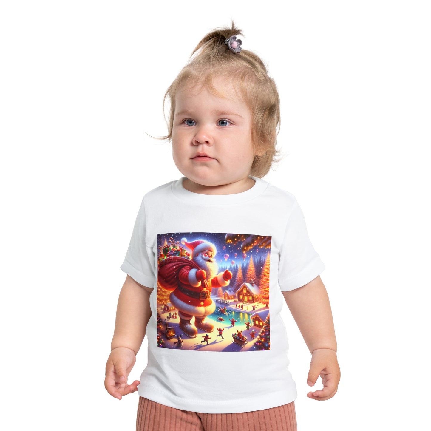 Baby Short Sleeve T-Shirt big santa