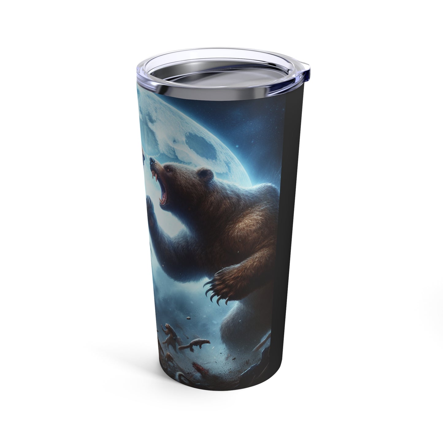 Lion vs bear Tumbler 20oz