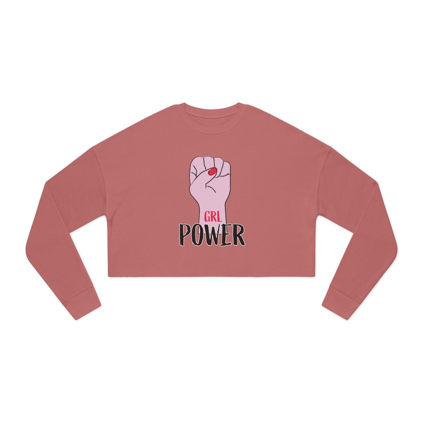 Women's Cropped Sweatshirt Girl power