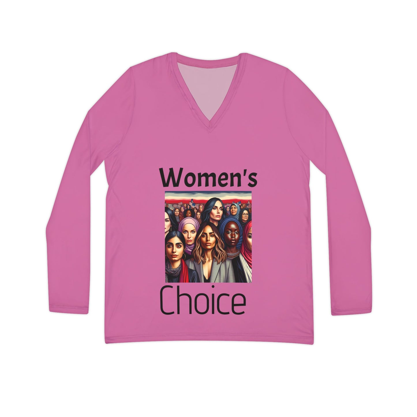 Women's Long Sleeve V-neck Shirt choice