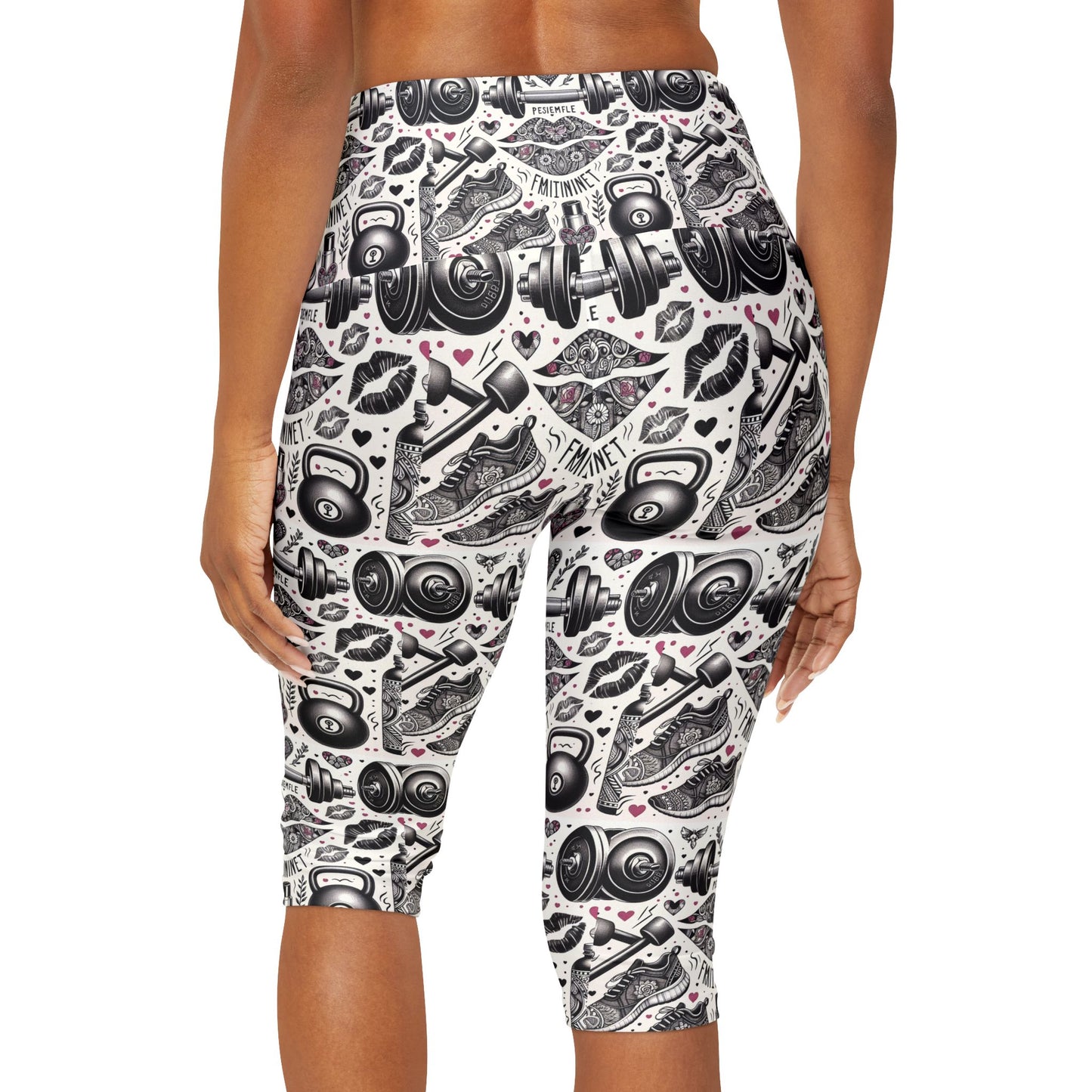 Halloween Yoga Capri Leggings (AOP)