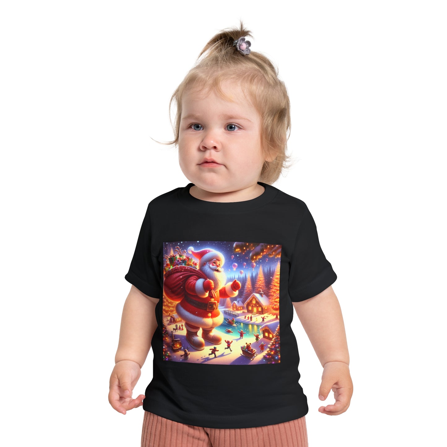 Baby Short Sleeve T-Shirt big santa