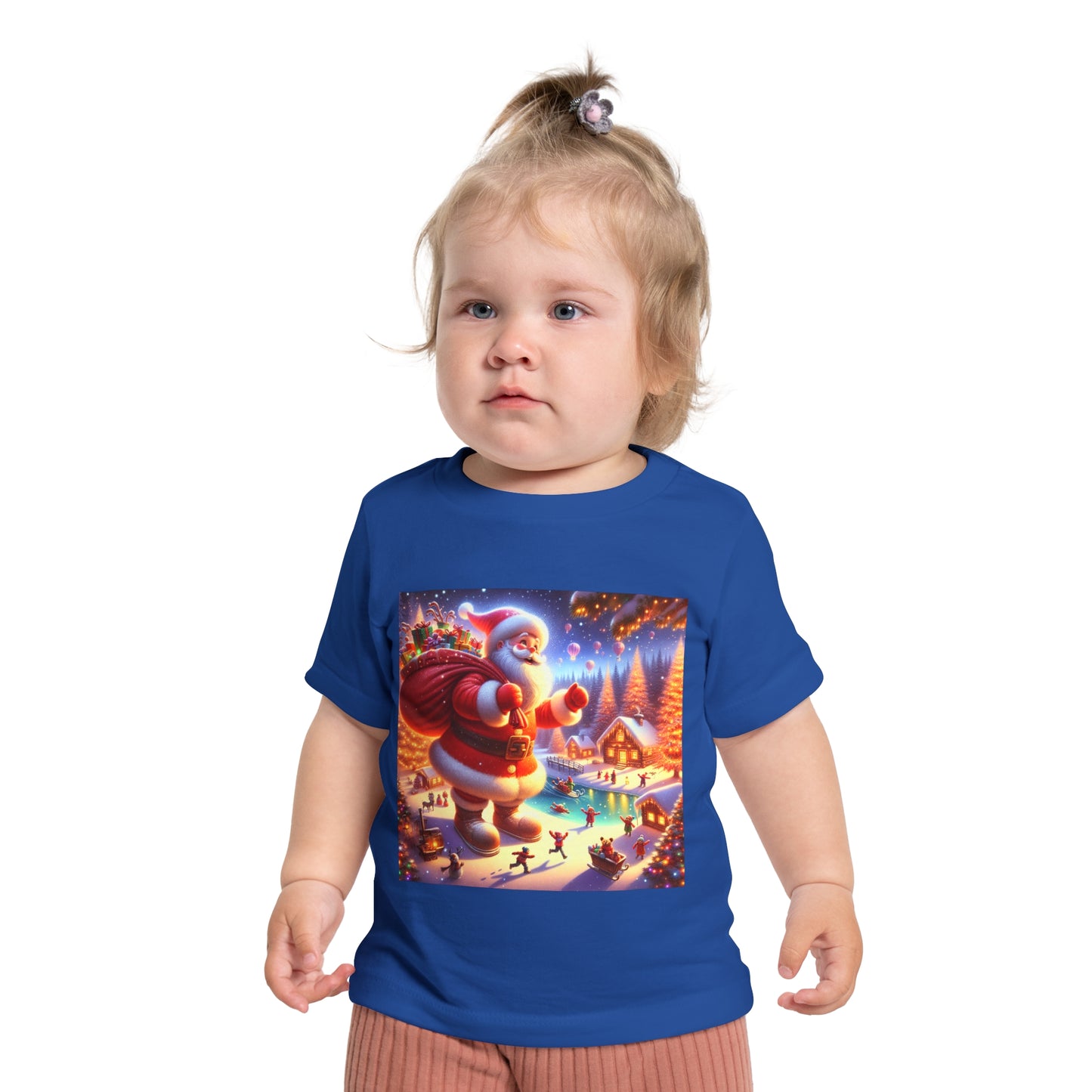 Baby Short Sleeve T-Shirt big santa