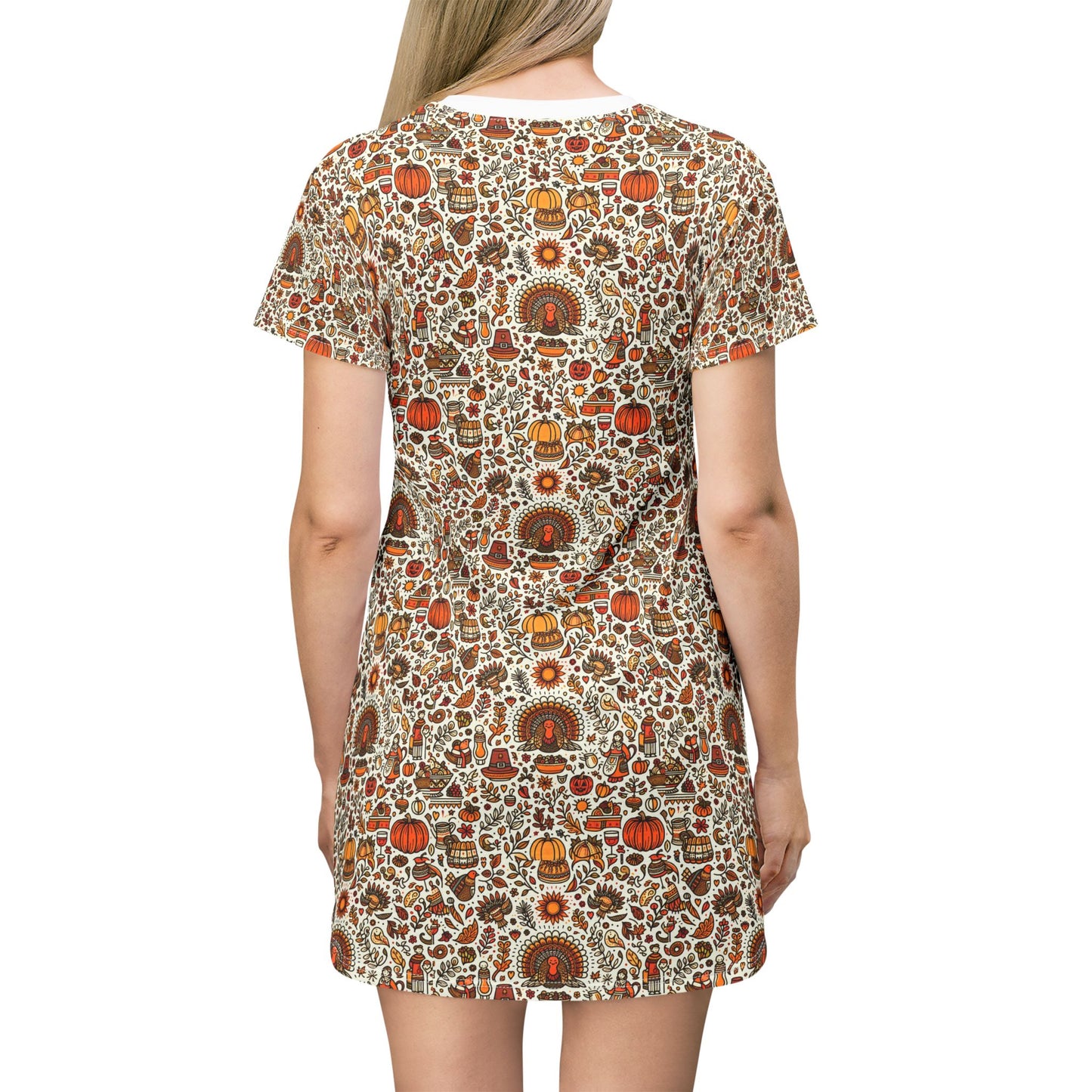 Gobble T-Shirt Dress (AOP)