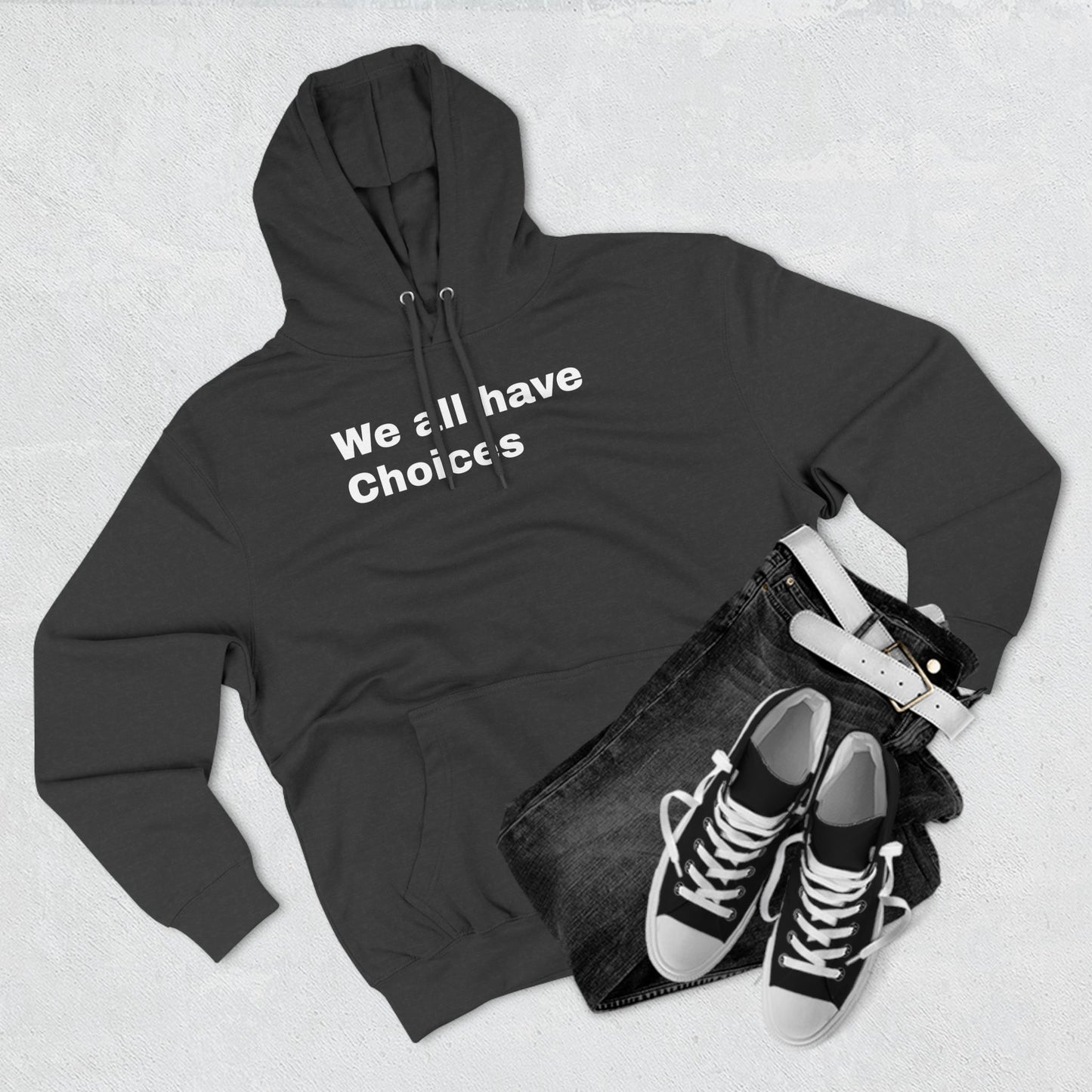 Three-Panel Fleece Hoodie Choices