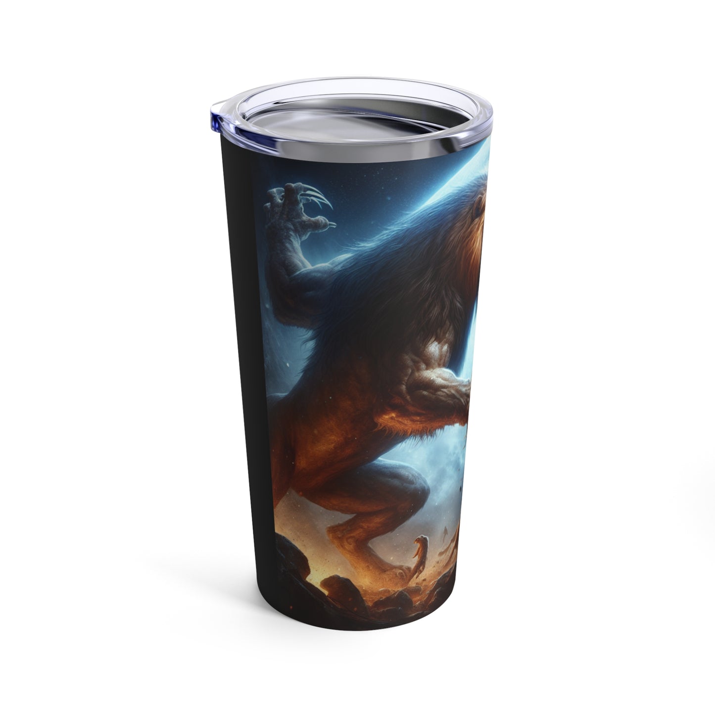 Lion vs bear Tumbler 20oz