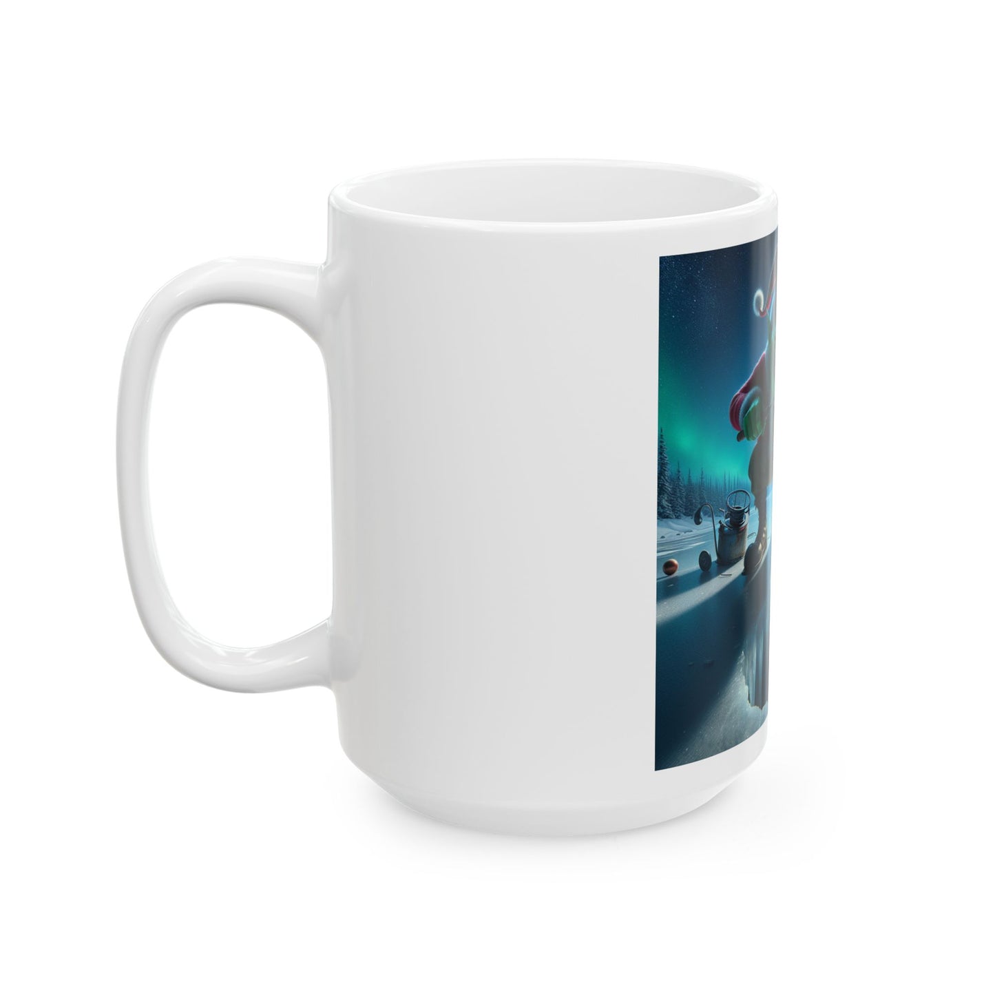 Grinch fishing coffee mug