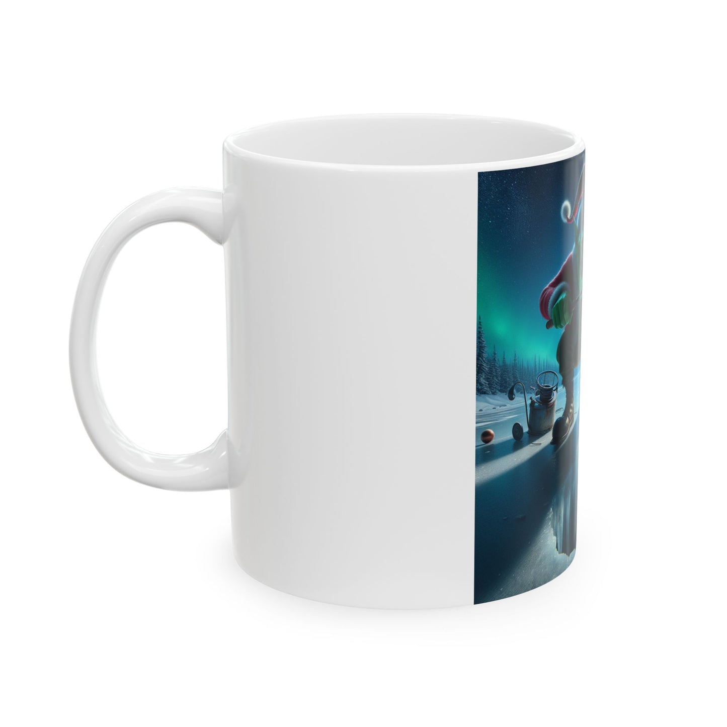 Grinch fishing coffee mug