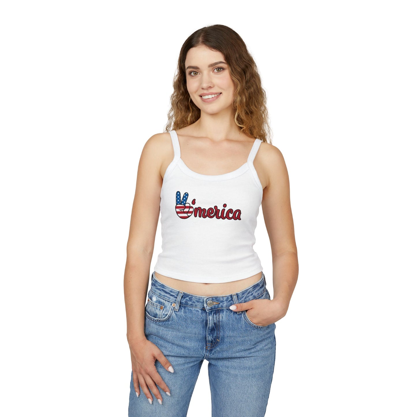 Women's Spaghetti Strap Tank Top Americans