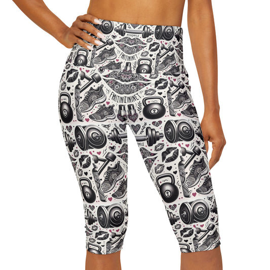 Halloween Yoga Capri Leggings (AOP)