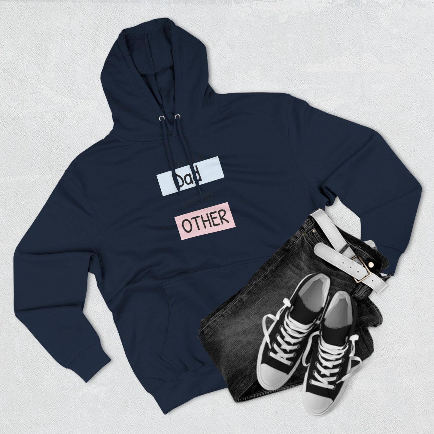 Three-Panel Fleece Hoodie