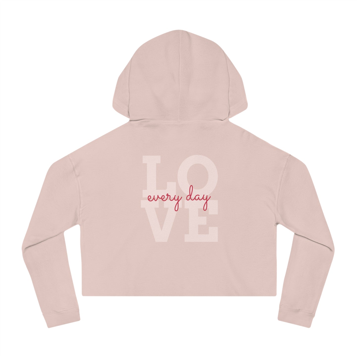 Women’s Cropped Hooded Sweatshirt love