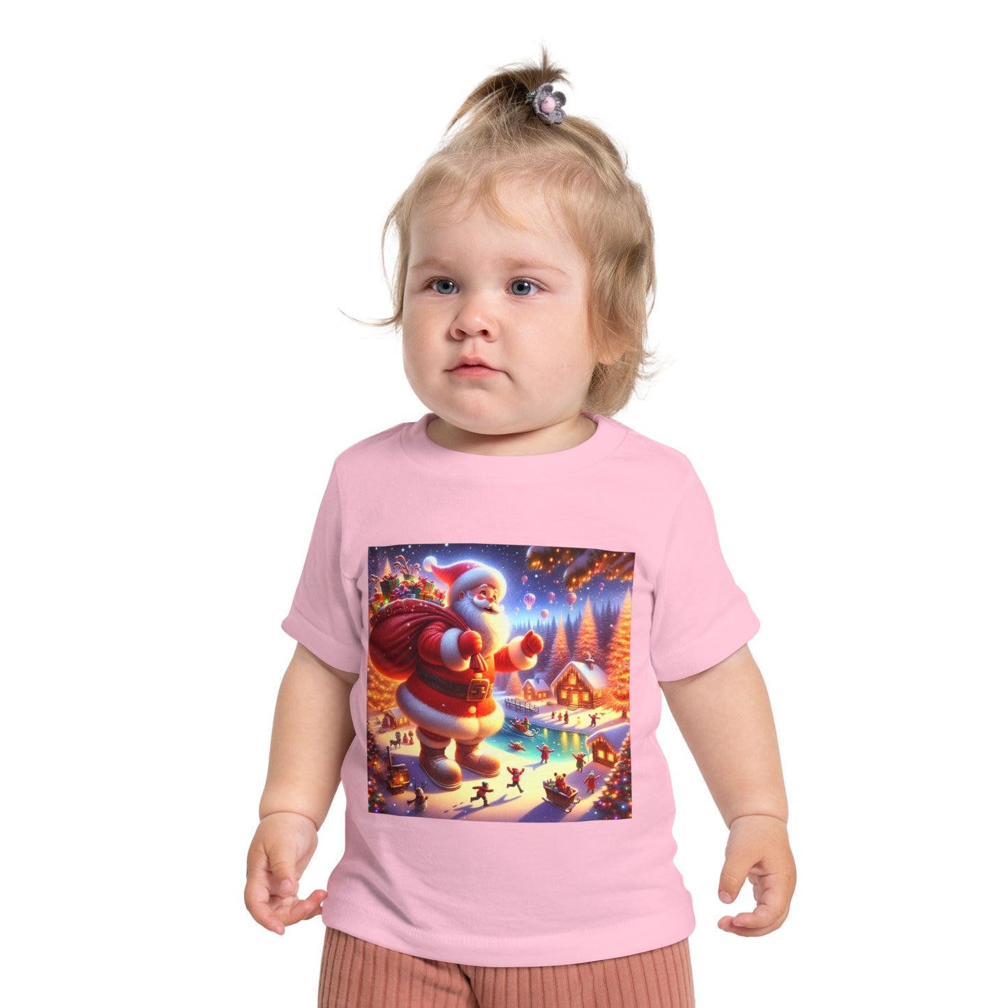 Baby Short Sleeve T-Shirt big santa